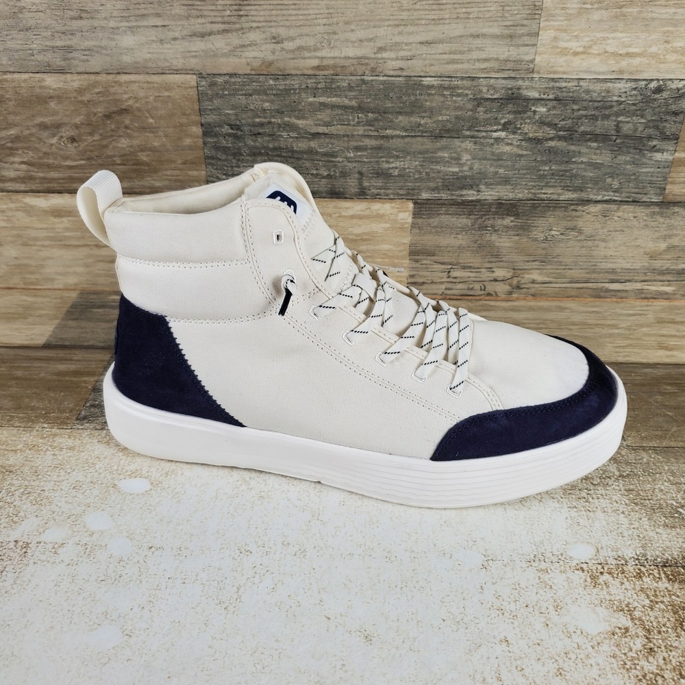 Hey Dude Cody Hi Essentials Boots Sz 9 White Slip On High-Top Sneakers Men's